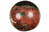.9" Polished Red Jasper Sphere - Photo 2